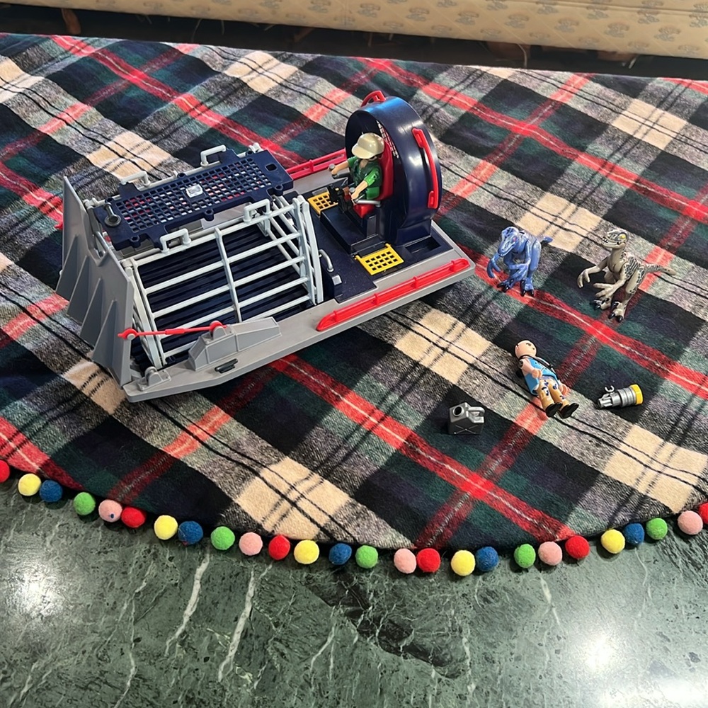 PLAYMOBIL Enemy Airboat with Raptor Building Set (a few missing that i see)